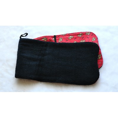 Essuie-Pattes Jasmy, rouge  à motifs buldog