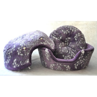 Coussin Coquille , lilas fleuri (moyen)