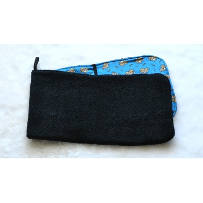 Essuie-Pattes Jasmy, bleu à  motifs bulldog