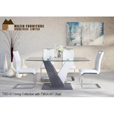 Ensemble table et quatre chaises Modern