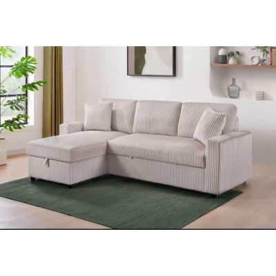 Sofa Chaise Longue avec divan-lit Brecker...
