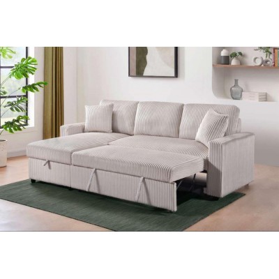 Sofa Chaise Longue avec divan-lit Brecker 99080BESS