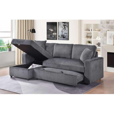 Sofa Chaise Longue avec divan-lit Brecker 99080DGSS