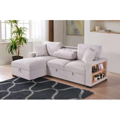 Sofa Chaise Longue gauche avec divan-lit Pallas 99630BESSL