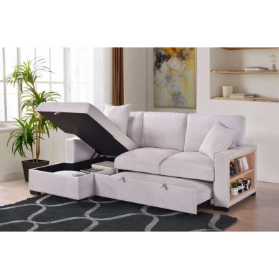 Sofa Chaise Longue gauche avec divan-lit Pallas 99630BESSL