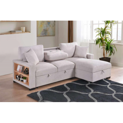 Sofa Chaise Longue droite avec divan-lit Pallas 99630BESSR