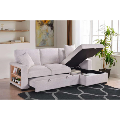 Sofa Chaise Longue droite avec divan-lit Pallas 99630BESSR