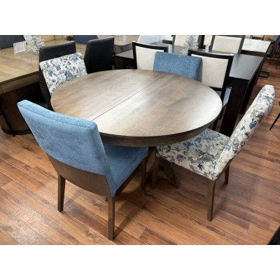 Ensemble table ronde extensible et 4 chaises...