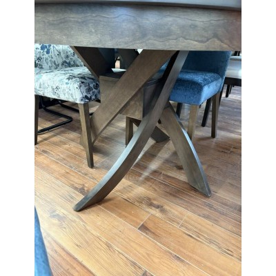 Ensemble table ronde extensible et 4 chaises T-48-RO-B2