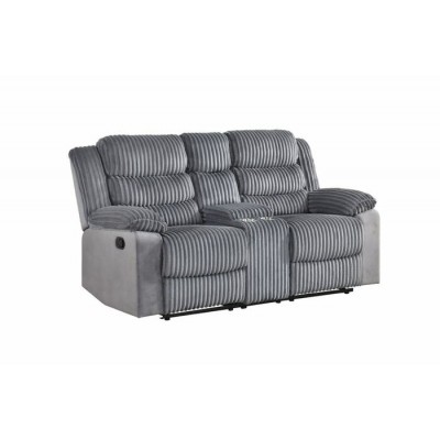 Causeuse inclinable avec console Tyrone 99072GRY