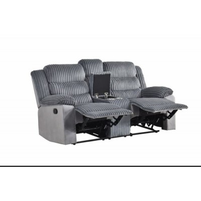 Causeuse inclinable avec console Tyrone 99072GRY