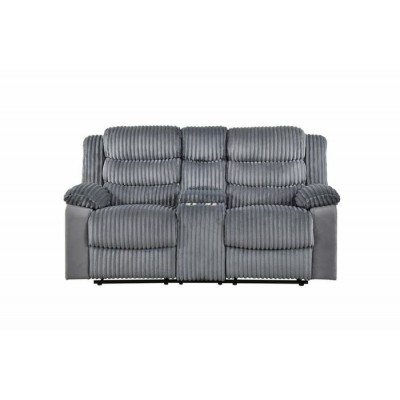Causeuse inclinable avec console Tyrone 99072GRY