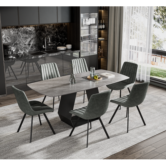 Ensemble table et 6 chaises T-1560+C-1561