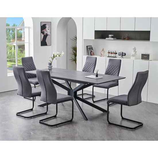 Ensemble table et 6 chaises T-1570+C-1573