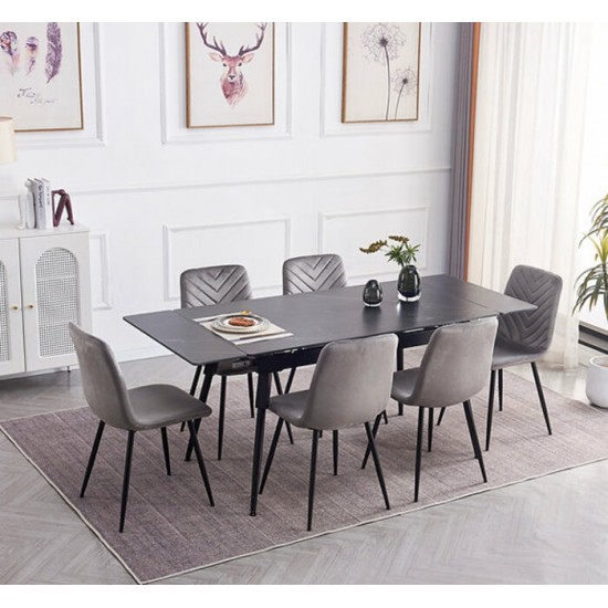 Ensemble table extensible et 6 chaises T-1817+C-1817