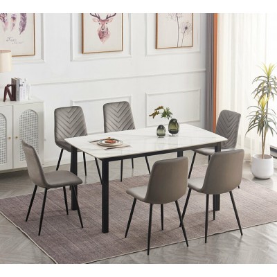 Ensemble table et 6 chaises T-1815+C-1817