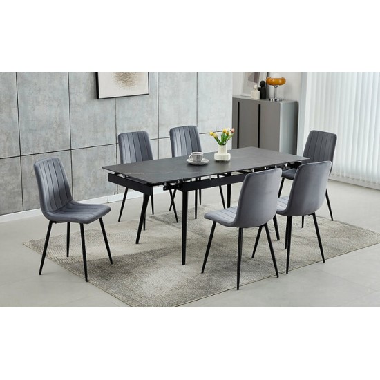 Ensemble table et 6 chaises T-1472+C-1474