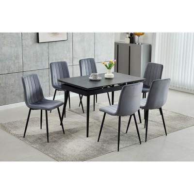 Ensemble table et 6 chaises T-1472+C-1474