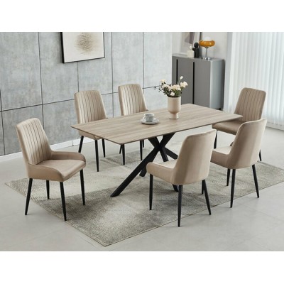 Ensemble table et 6 chaises T-1510+C-1511