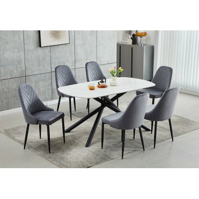 Ensemble table et 6 chaises T-1530+C-1532
