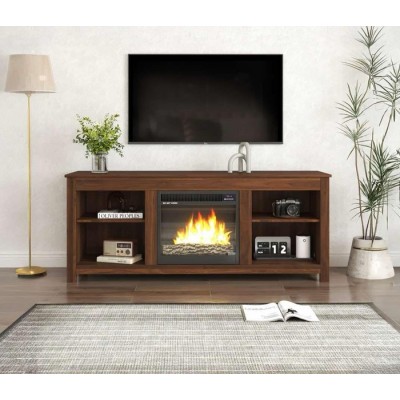 Meuble télé avec foyer 45601-58BR