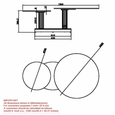 Table a café Elara 301-198BK