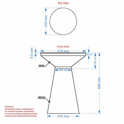 Table a café Boden 303-229BK