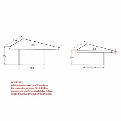 Table a café Draco 303-155BLK