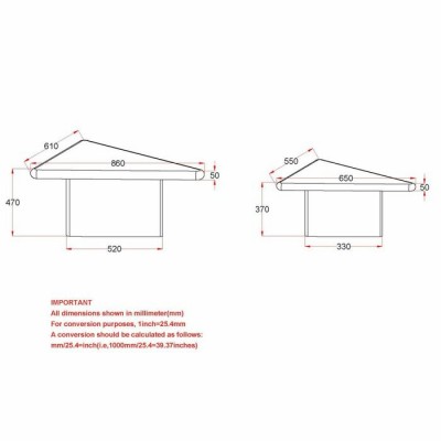 Table a café Draco 303-155WAL