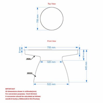 Table a café Boden 301-229BK