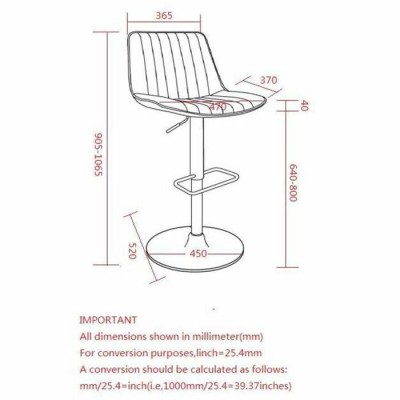 Tabouret Ajustable Kosi 203-190BLK