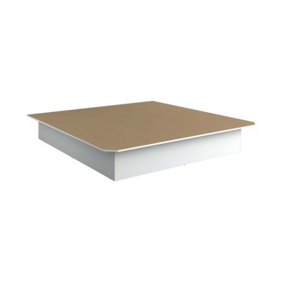 Plateforme king 80"-12"H (Blanc)