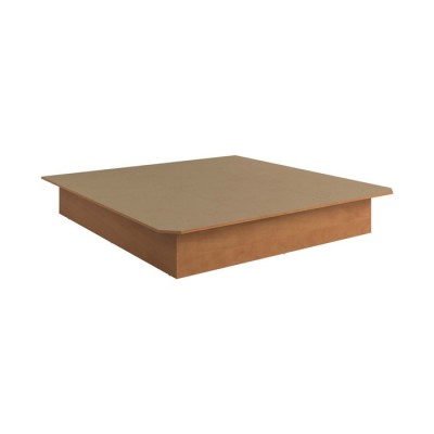 Plateforme king 80"-12"H (Lueur de chandelle)