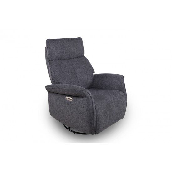 Fauteuil bercant, pivotant et inclinable électrique 6857 (Belfast 039)