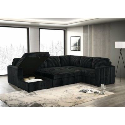 Sofa avec chaise longue gauche IF-9095 avec divan-lit