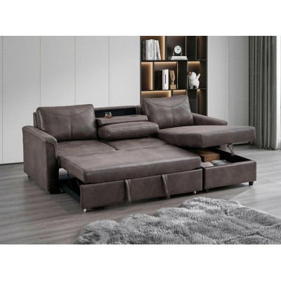 Sofa-lit avec chaise longue droite IF-9076