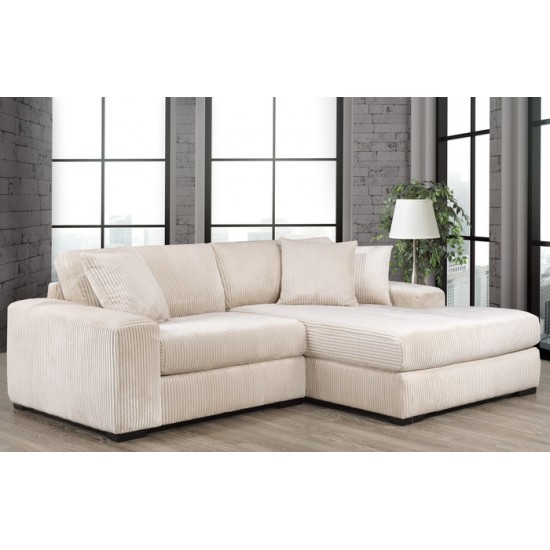 Sofa avec chaise longue droite 7735 (Hudson 206)