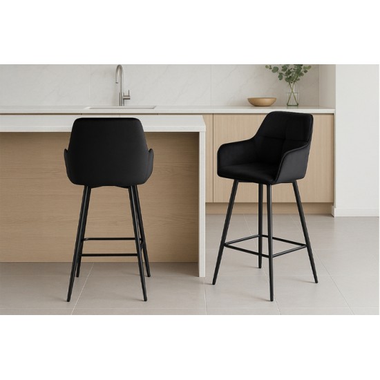Tabouret hauteur comptoir T3295 (Noir)
