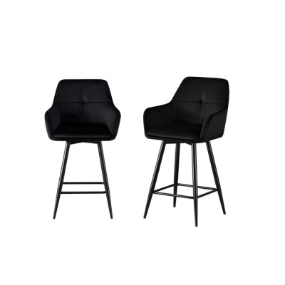 Tabouret hauteur comptoir T3295 (Noir)