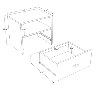 Lit queen Zen Kappa (Beauté Naturelle) avec tables de chevet W43581.11-11-W4581.60.SK 