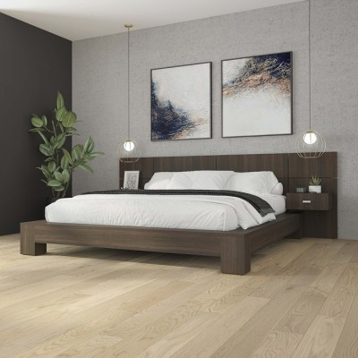 Lit queen Zen Combinaison (Tuxedo) avec tables de...