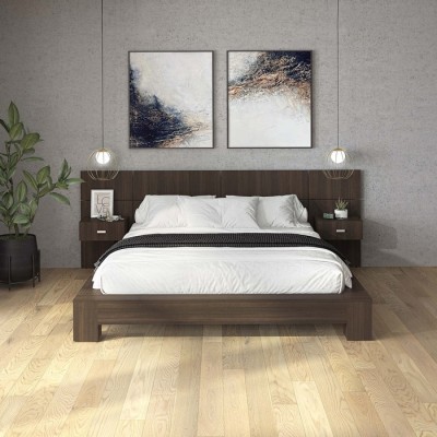Lit queen Zen Combinaison (Tuxedo) avec tables de chevet W3309.11-24-60.UK