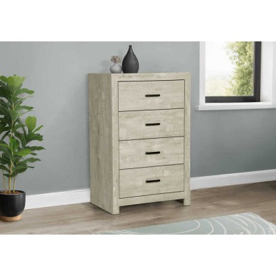 Commode 4 tiroirs I5204 (Chene Blanchi)