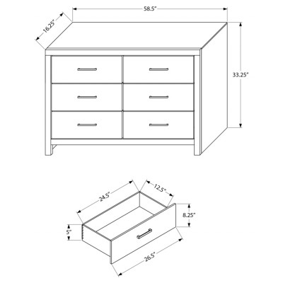 Bureau double I5201 (Chene Blanchi)
