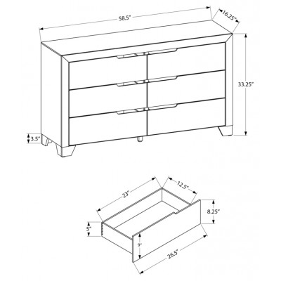 Bureau double I5241 (Blanc)