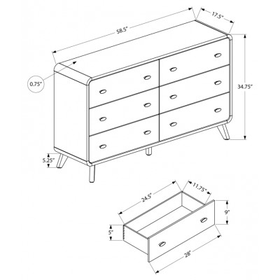 Ensemble queen 6mcx. I5230 (Noyer)