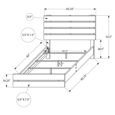 Ensemble queen 6mcx. I5205 (Gris Graphite)