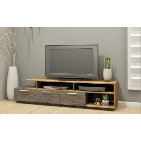 Meuble audio-video 72"L 4564 (Fusain/Noyer)