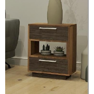 Table de bout 4564 (Fusain/Noyer)