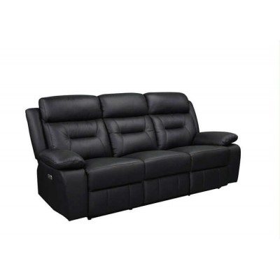 Sofa inclinable électrique Laconia 9629BLK-3PW